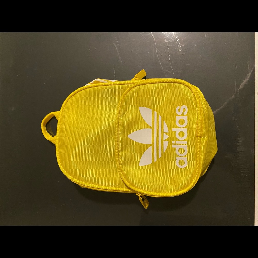 Adidas yellow mini backpack